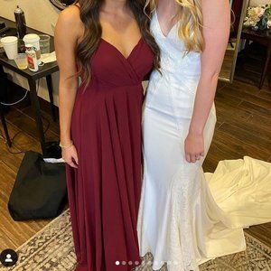 Lulu's Wine Maxi Bridesmaid, Prom, Wedding Dress
